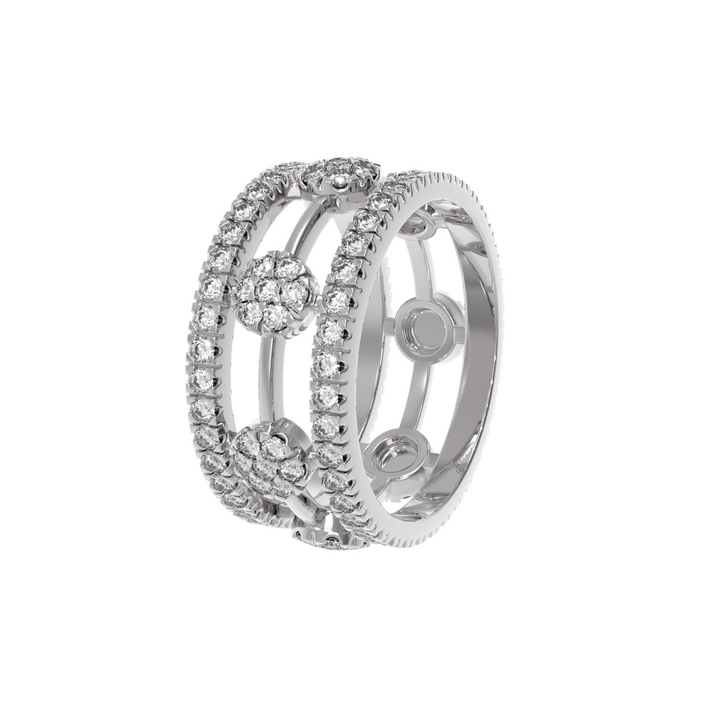 Подвеска из белого золота c бриллиантами