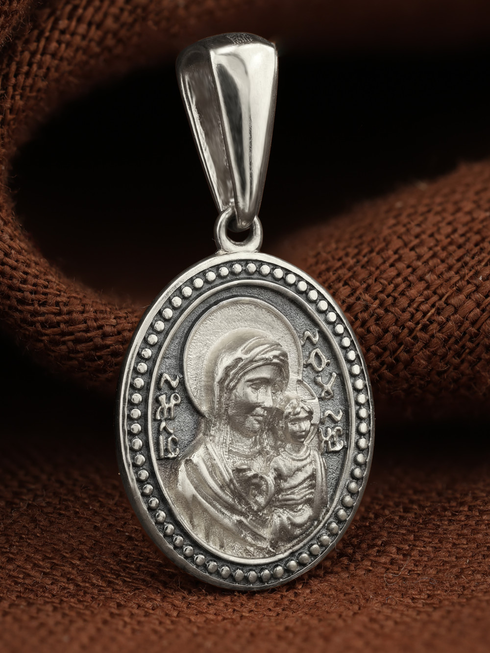 Образок из белого золота