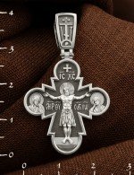 Крест из белого золота 585 пробы