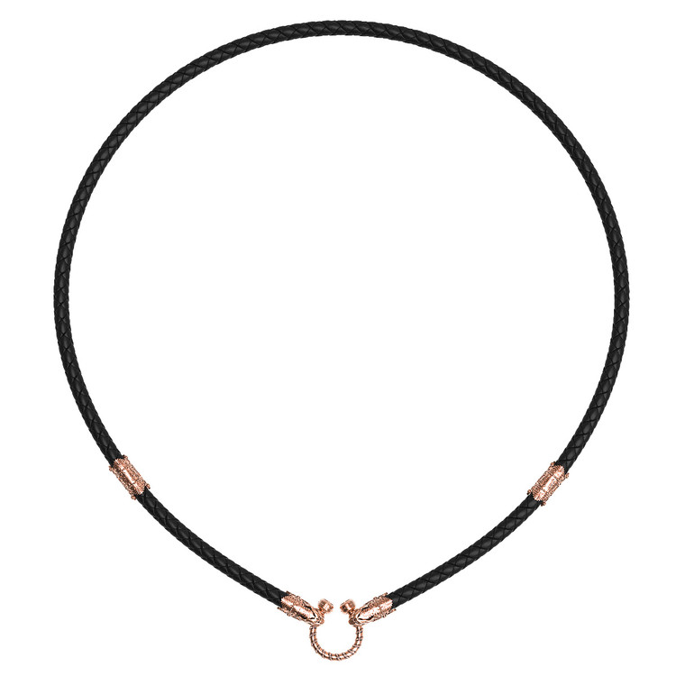 Шнурок кожаный из золота c кожаным шнурком