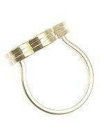 Кольцо из лимонного золота 585 пробы c тигровым глазом
