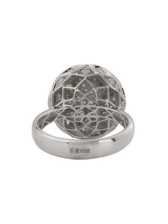 Кольцо из белого золота c бриллиантами