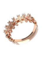 Кольцо из золота 585 пробы c бриллиантами