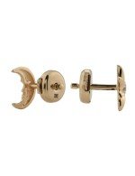 Серьги из золота 585 пробы c бриллиантами