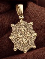 Образок из лимонного золота 585 пробы
