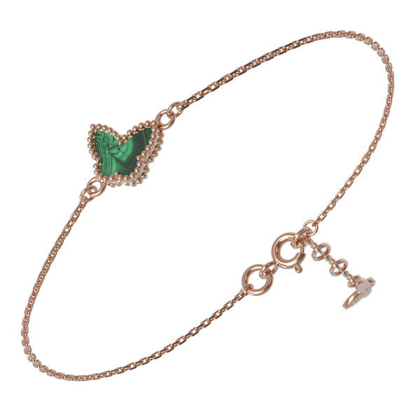 Браслет из золота c малахитом