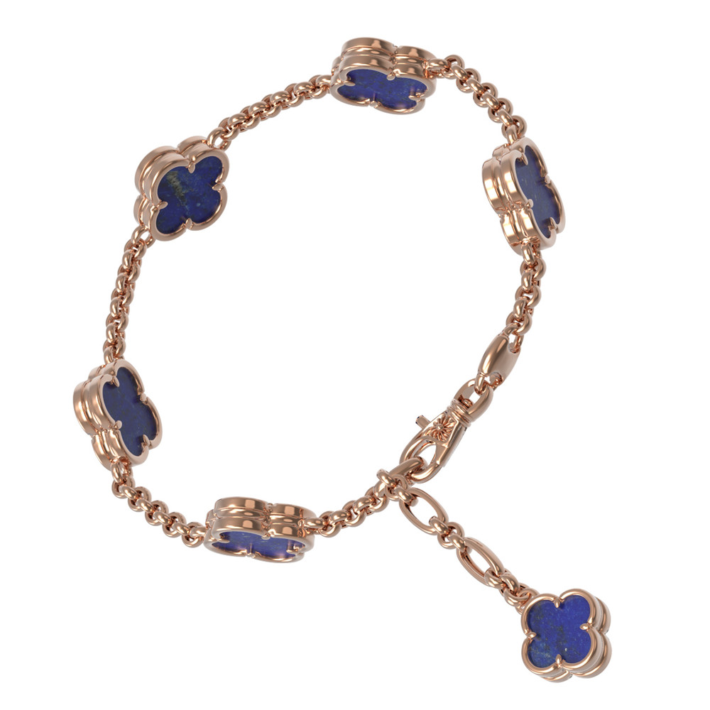 Браслет из золота c лазуритом