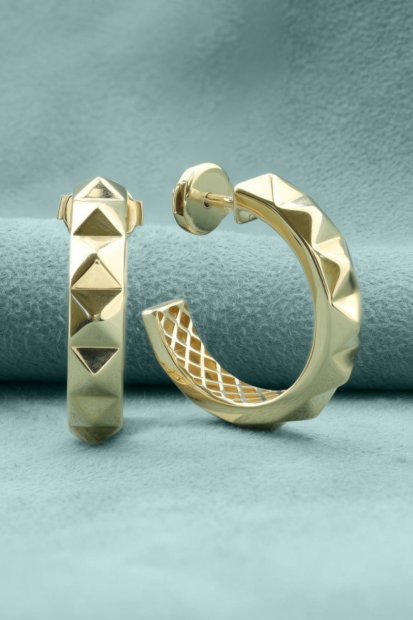 Серьги из лимонного золота 585 пробы