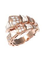 Кольцо из золота 585 пробы c бриллиантами и перламутром
