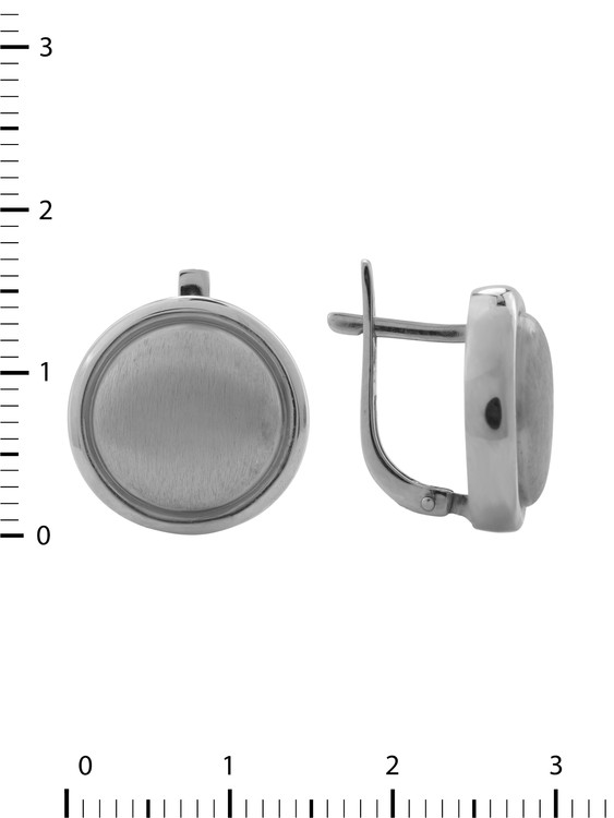 Серьги из белого золота