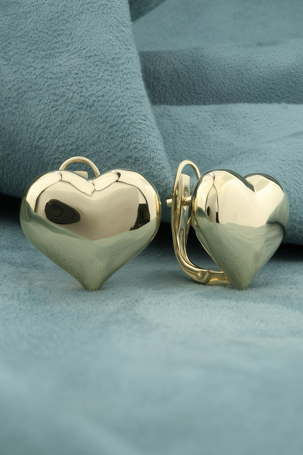 Серьги из лимонного золота