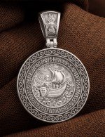 Образок из белого золота 585 пробы