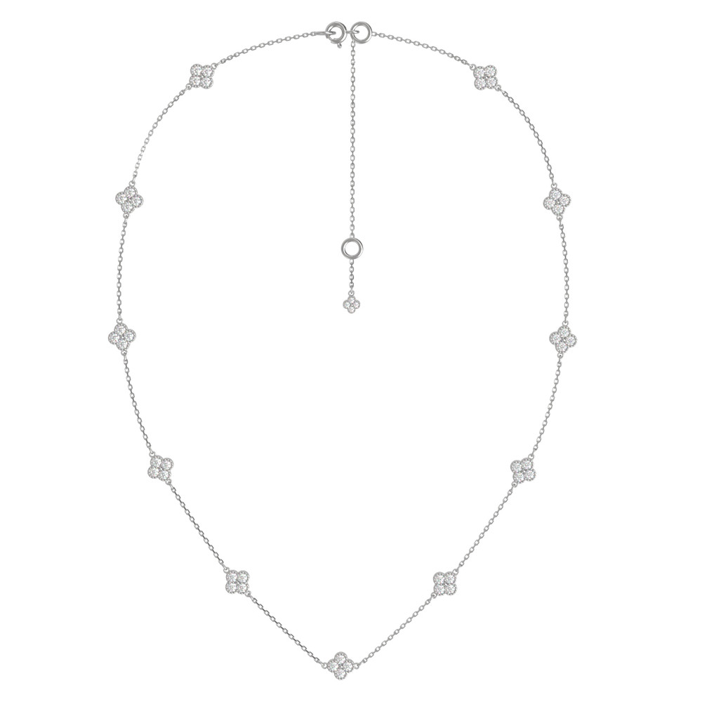 Колье из белого золота c бриллиантами