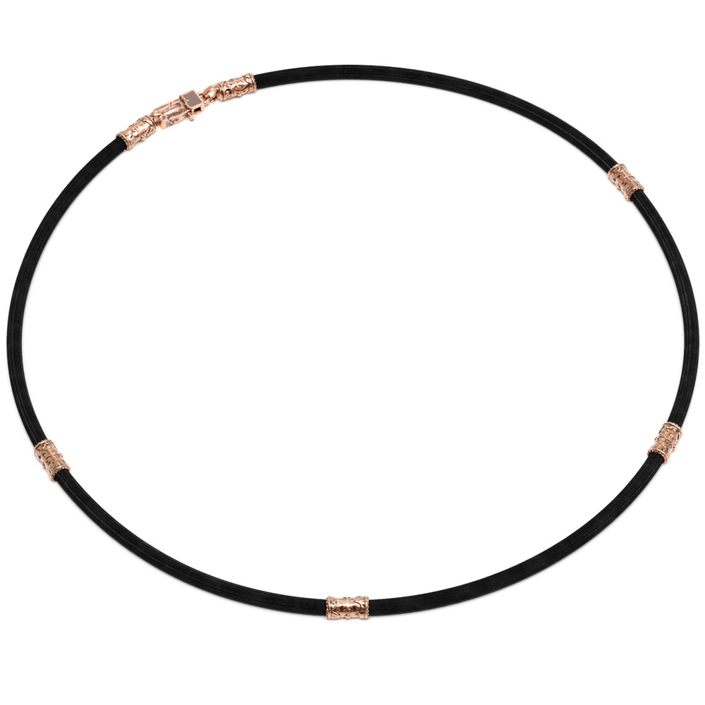 Шнурок шёлковый из золота c шёлковым шнурком