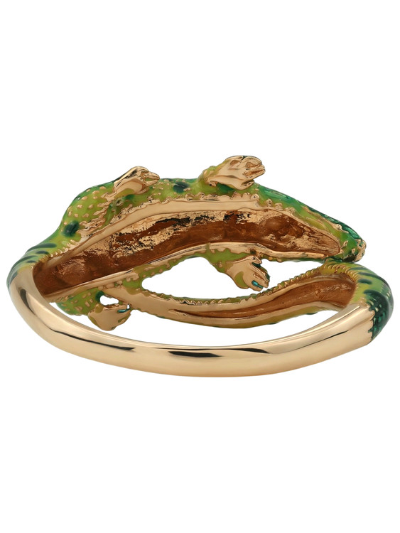 Кольцо из золота c эмаль