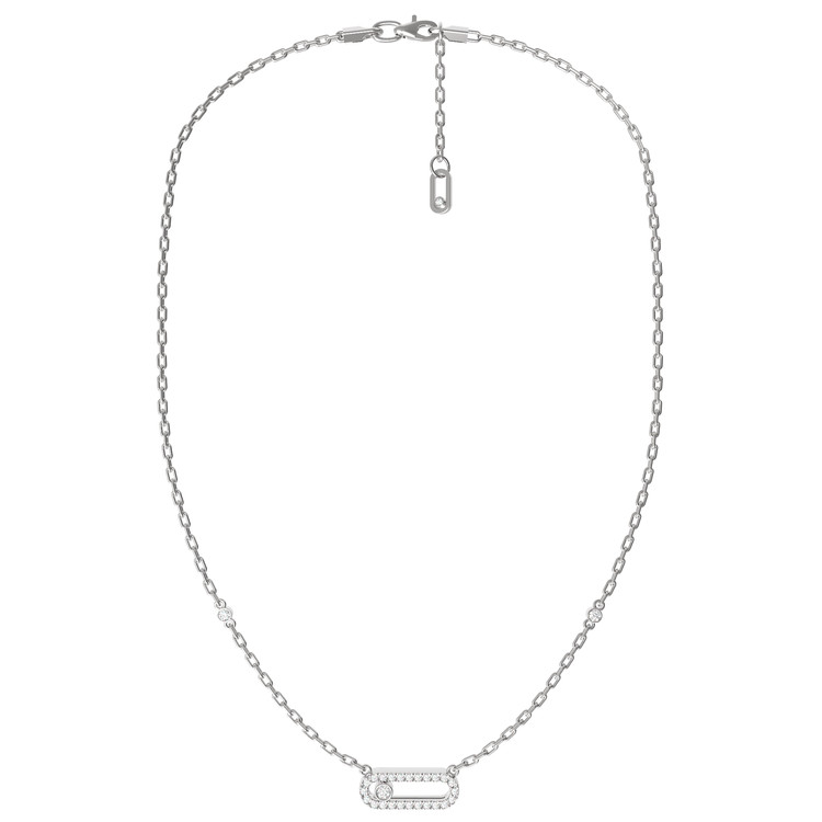 Колье из белого золота c бриллиантами