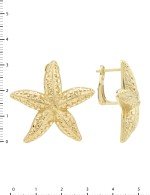 Серьги из лимонного золота 585 пробы