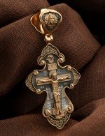 Крест из золота 585 пробы