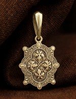 Образок из лимонного золота 585 пробы