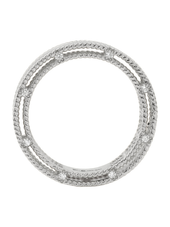 Кольцо из белого золота c бриллиантами