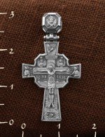 Крест из белого золота 585 пробы