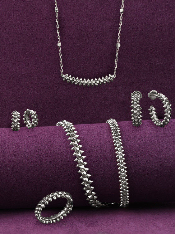 Серьги из белого золота