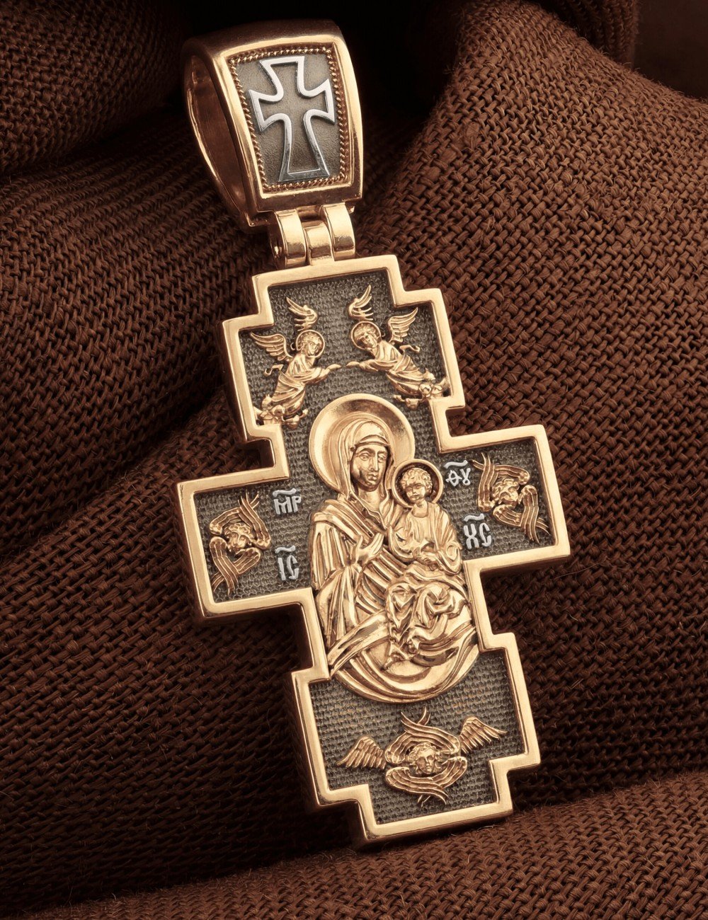 Крест из золота 585 пробы