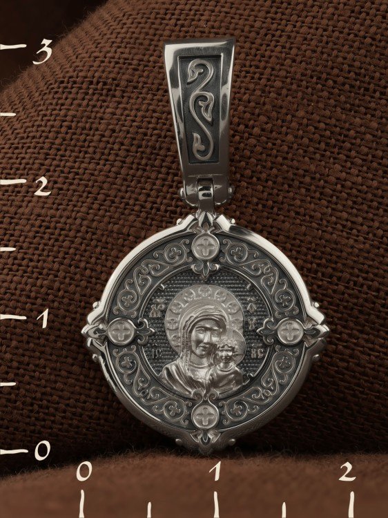 Образок из белого золота