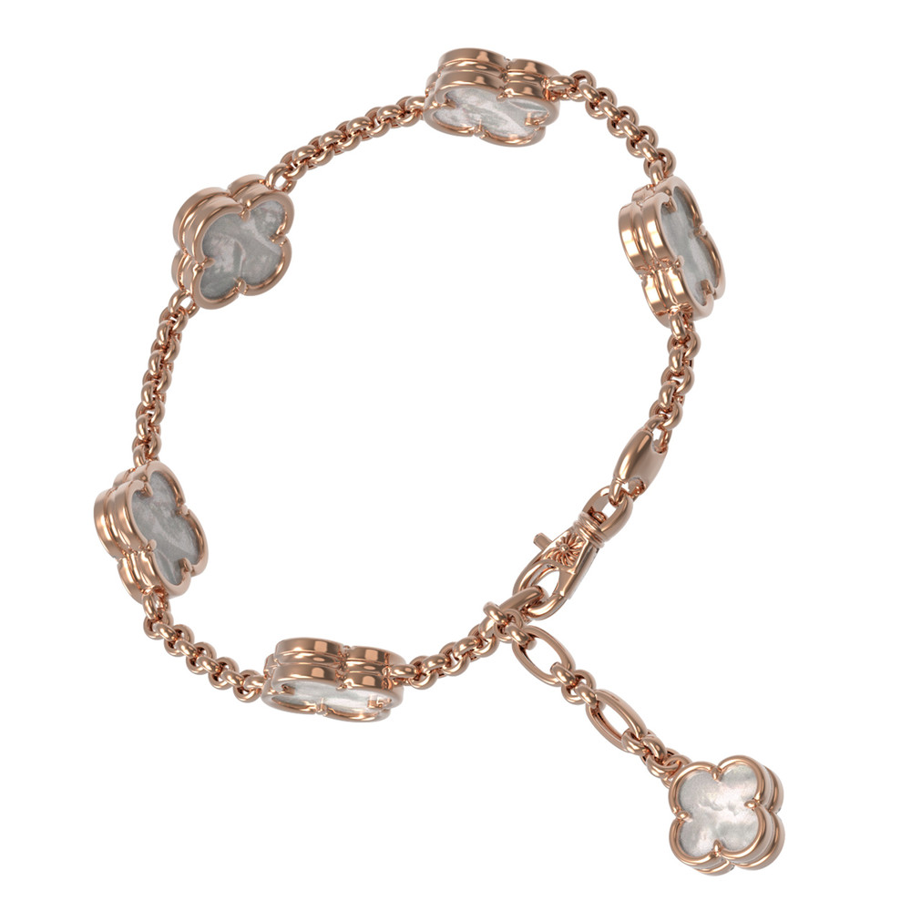 Браслет из золота c перламутром