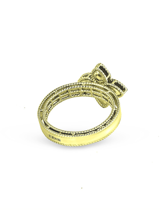 Кольцо из лимонного золота