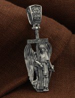 Крест из белого золота 585 пробы