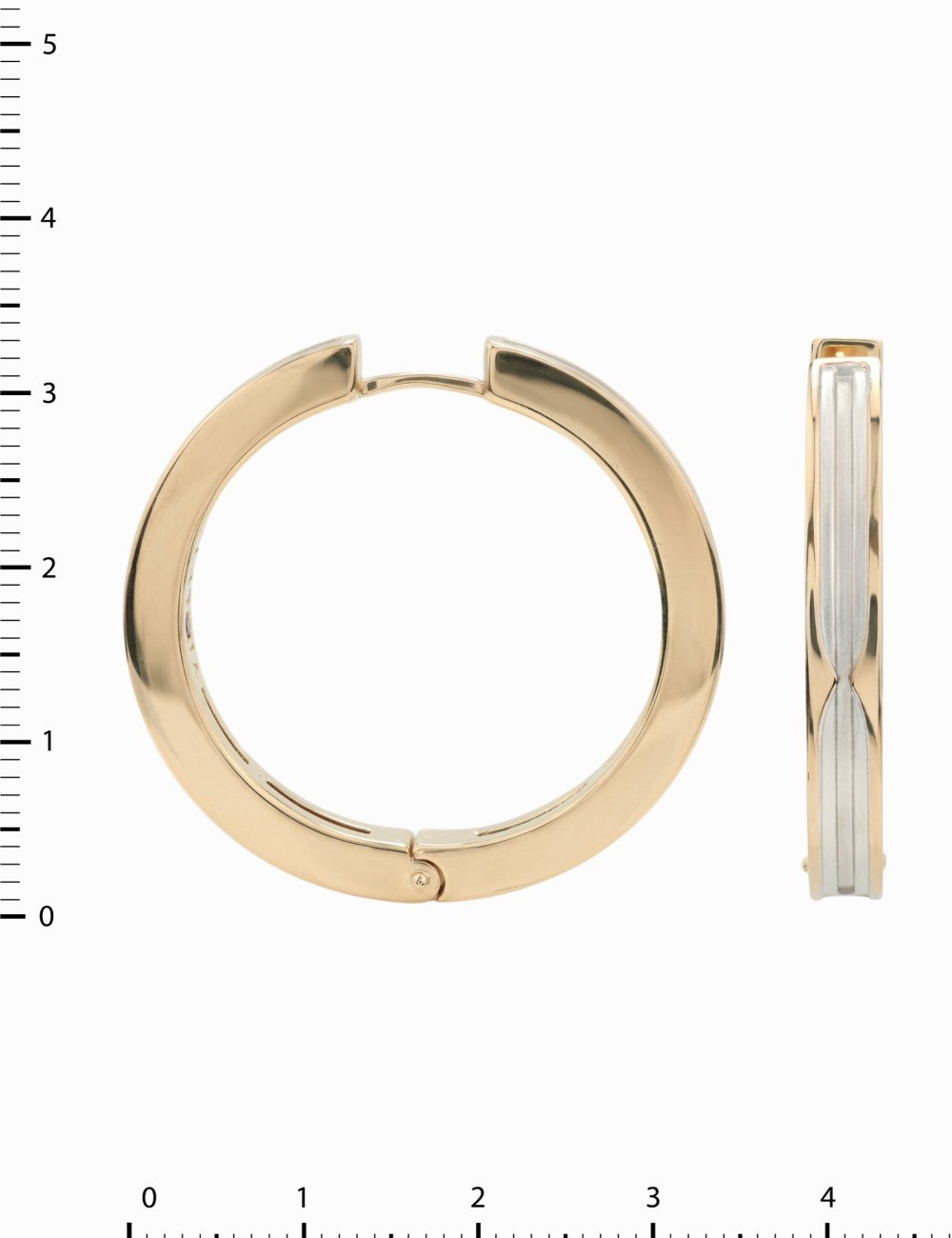 Серьги из золота 585 пробы c рубином