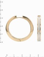 Серьги из золота 585 пробы c рубином