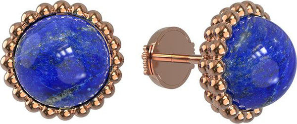 Серьги из золота c лазуритом