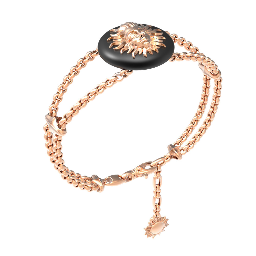 Браслет из золота c ониксом