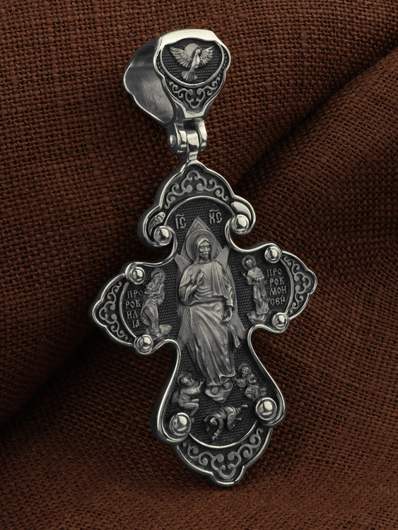 Крест из белого золота