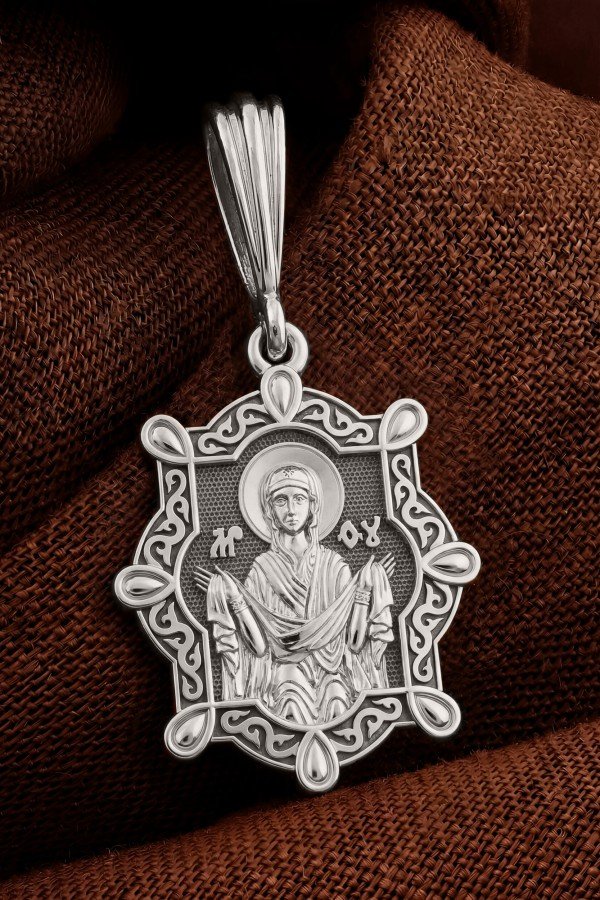 Образок из белого золота 585 пробы