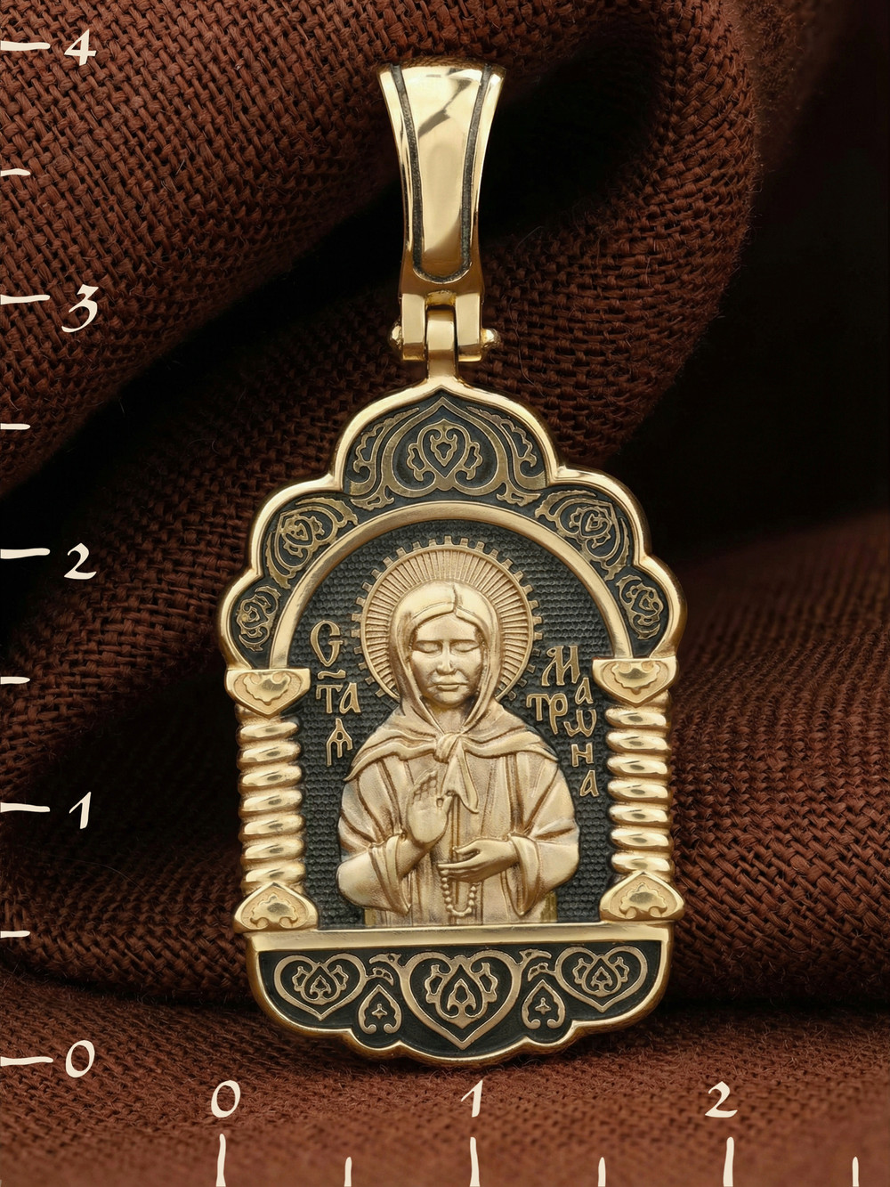 Образок из лимонного золота