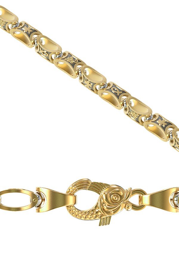 Цепь из лимонного золота