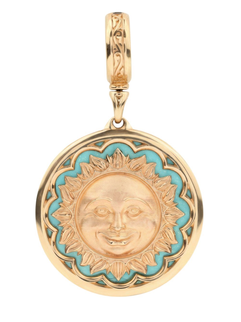 Подвеска из золота c бирюзой